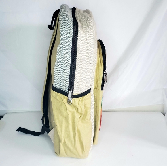 MOVING SALE FINAL PRICE NWOT Handmade Boho Hemp Backpack - Picture 6 of 6